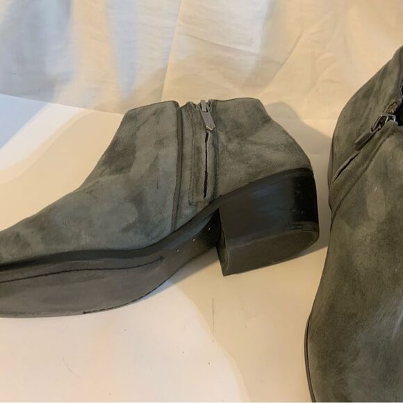 Sam Edelman Suede Gray Women's Ankle boots. Size 8.5M - Picture 11 of 13